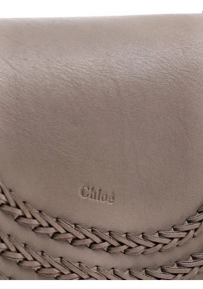 Chloé Pre-Owned Hudson Handbag Whipstitch Leather Medium crossbody bag - Neutrals