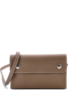 Hermès Pre-Owned Hermesnap Wallet Bag Epsom crossbody bag - Grey