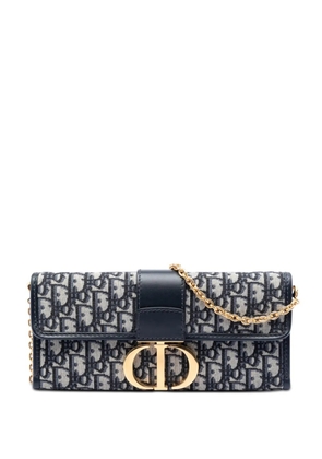 Christian Dior Pre-Owned 2020 Oblique Canvas 30 Montaigne Clutch With Chain crossbody bag - Blue