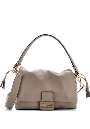 Fendi Pre-Owned Mamma Baguette Leather Medium shoulder bag - Neutrals