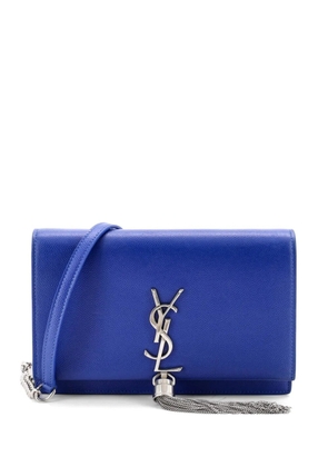 Saint Laurent Pre-Owned Classic Monogram Tassel Chain Wallet Leather crossbody bag - Blue