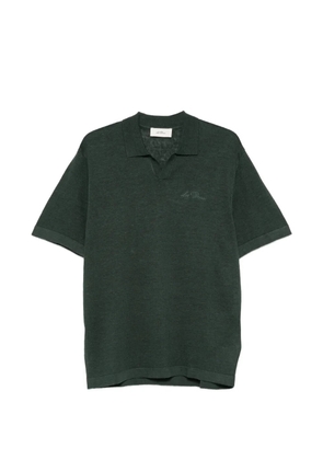 Les Deux logo-embroidered knit T-shirt - Green