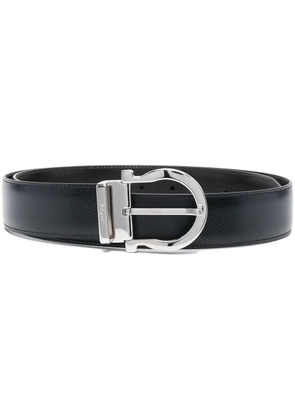 Ferragamo leather buckle belt - Black