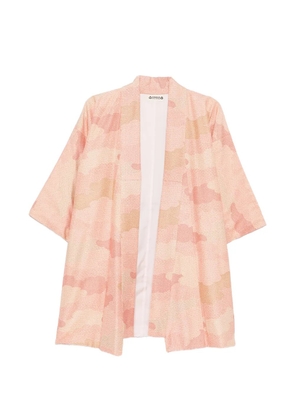 A.N.G.E.L.O. Vintage Upcycling geometric-print kimono - Pink