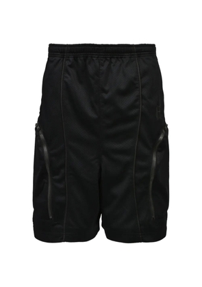 BREATH mesh zip-detail shorts - Black