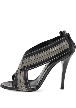Giuseppe Zanotti Vintage 110mm beaded sandals - Black