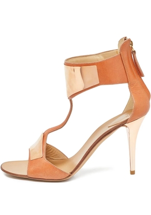 Giuseppe Zanotti Vintage 95mm metallic-accent heeled sandals - Neutrals