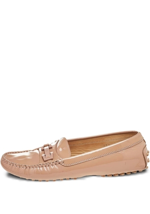 Tod's Vintage pre-owned patent loafers - Neutrals