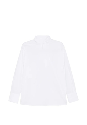 THE NINA STUDIO tie-neck long-sleeve blouse - White