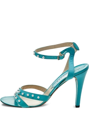 Marc Jacobs Vintage Pre-owned 105mm pearl-embellished stiletto sandals - Blue