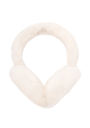 UGG sheepskin logo-embroidered earmuffs - Neutrals