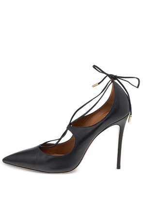 Aquazzura 105mm Christy leather pumps - Black