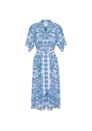 Cara Cara Rhodes paisley-print dress - Blue