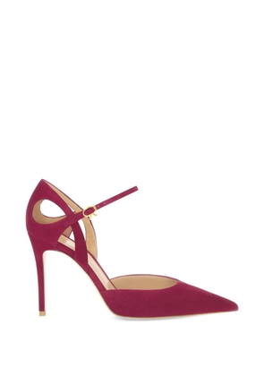 Gianvito Rossi Charlotte suede pumps - Red