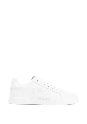 Dolce & Gabbana leather sneakers - White