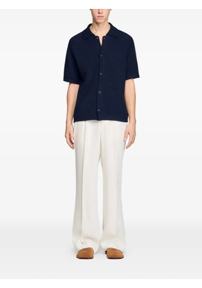 SANDRO button-fastening shirt - Blue