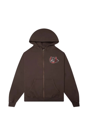 One Of These Days Valley Riders zip-up hoodie - Brown