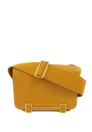 Hermès Pre-Owned 2023 Geta Chèvre-leather shoulder bag - Brown