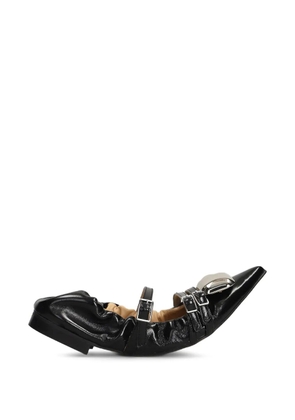 ALCHIMIA buckle-detail pointed-toe ballet flats - Black