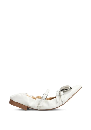 ALCHIMIA buckle-strap ballet flats - White