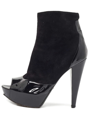 Sergio Rossi Vintage leather ankle boots - Black