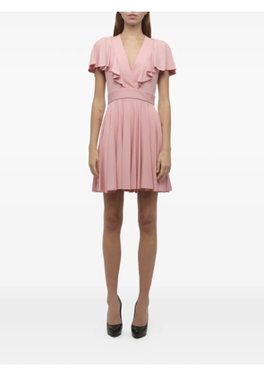 Alexander McQueen ruffled pleated dress - Pink