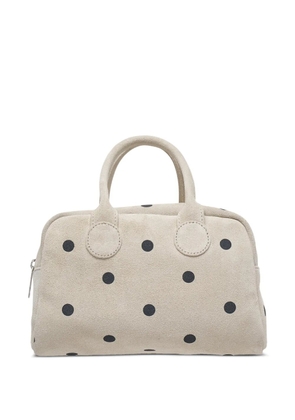 Marge Sherwood small Boat Shopper polka-dot leather tote bag - Neutrals