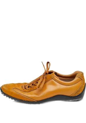 Tod's Vintage leather lace-up sneakers - Brown