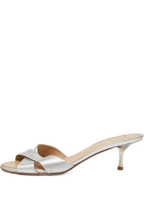 Giuseppe Zanotti pre-owned 65mm crossover-straps sandals - Silver