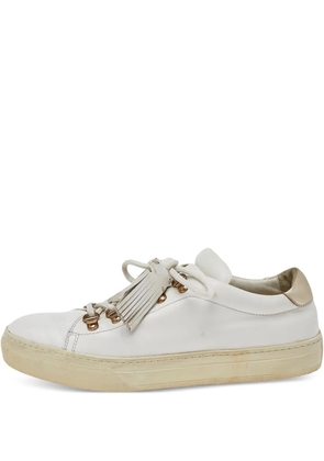 Tod's Vintage tassel-detail leather sneakers - White