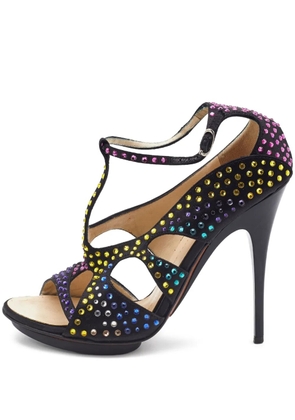 Giuseppe Zanotti Vintage pre-owned 120mm crystal-embellished sandals - Black