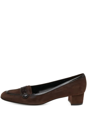 Ferragamo Pre-Owned 40mm suede loafers - Brown