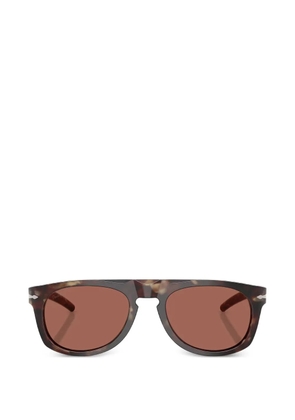Persol x Cassina tortoiseshell-effect rectangle-frame sunglasses - Brown