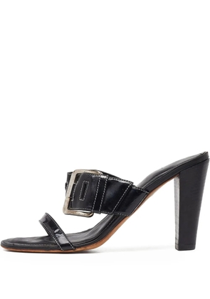 Tod's Vintage 100mm buckle-embellished heeled sandals - Black