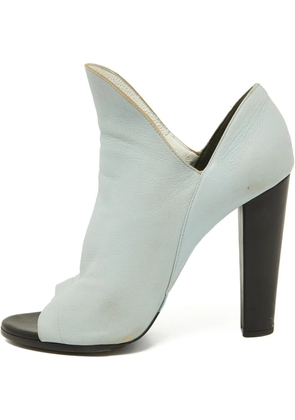Balenciaga Pre-Owned leather high-heel peep-toe pumps - Blue