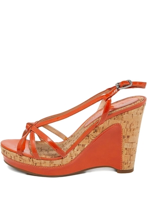 Marc Jacobs Vintage pre-owned cork wedge sandals - Orange