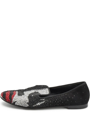 Giuseppe Zanotti Vintage Joker crystal-embellished loafers - Black
