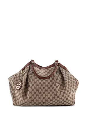Gucci Pre-Owned Sukey GG Canvas with Leather Large tote bag - Brown