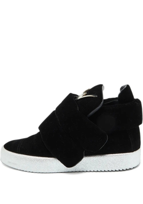 Giuseppe Zanotti Vintage metallic effect-sole sneakers - Black