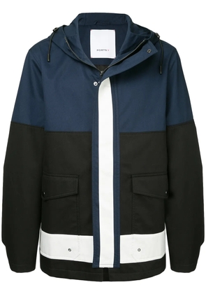Ports V hooded coat - Black