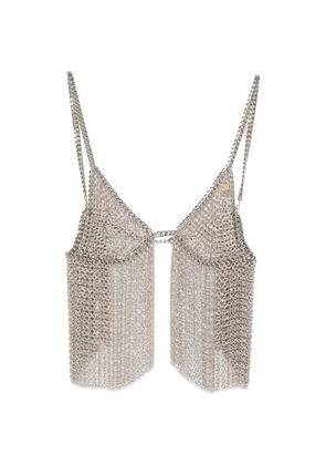Silvia Gnecchi Gilda V-neck top - Silver