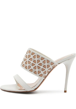 Alexander McQueen Pre-Owned 105mm leather sandals - White