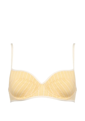 ERES Coconut striped bikini bra - Yellow