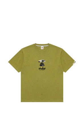 AAPE BY *A BATHING APE® logo-patch T-shirt - Green