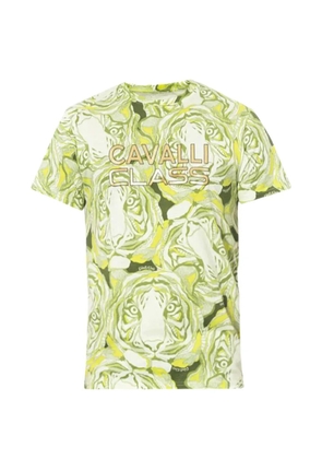 Cavalli Class tiger-print T-shirt - Green