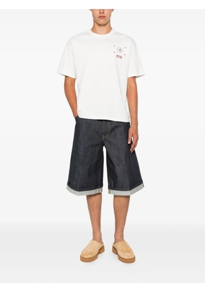 3DICI turn-up denim shorts - Blue