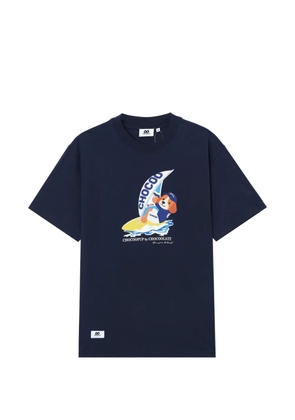CHOCOOLATE graphic-print T-shirt - Blue