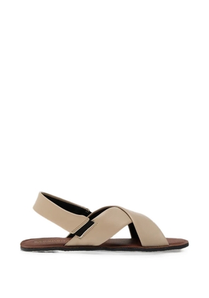 GROUNDIES Verona crisscross sandals - White