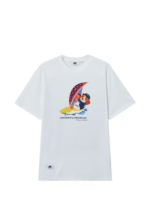 CHOCOOLATE graphic-print short-sleeve T-shirt - White