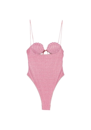 Oséree shell-detail Lumi swimsuit - Pink